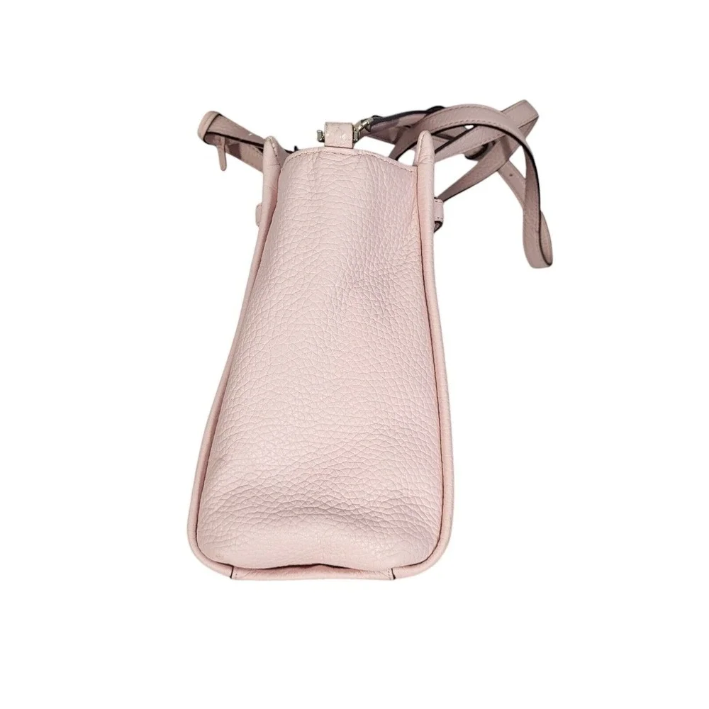 Kate Spade Holden Street Lanie Bag Pebbled Leather Pink Adjustable Strap Zip Top
